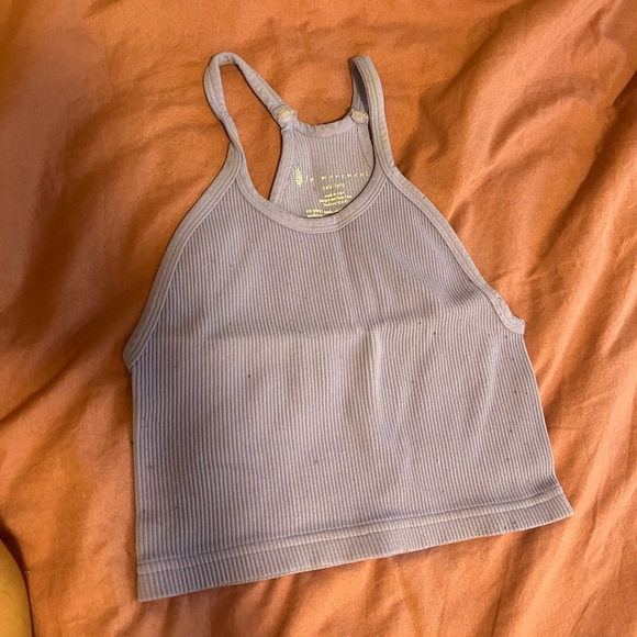 Happiness runs crop top lavender color - Picture 2 of 4